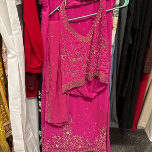 Fuschia Lehenga
